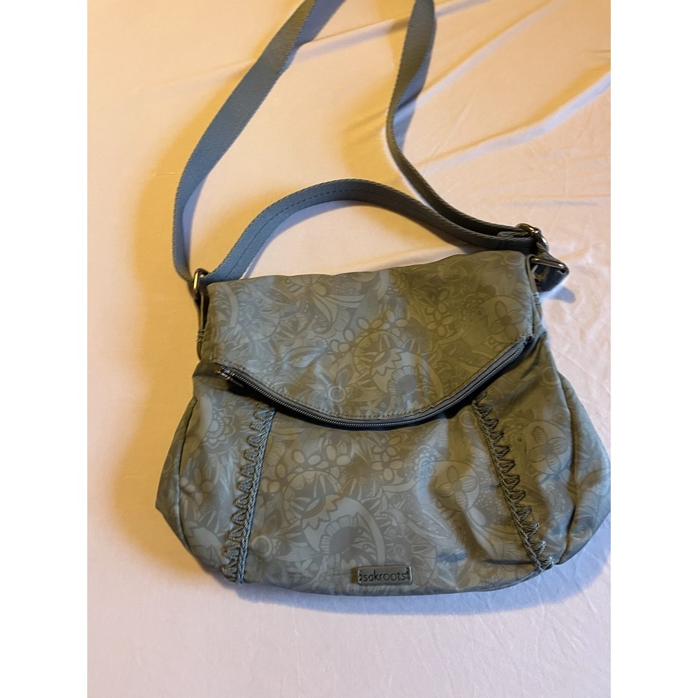 SAKROOTS CROSSBODY/PURSE/bad. Light‎ Blue